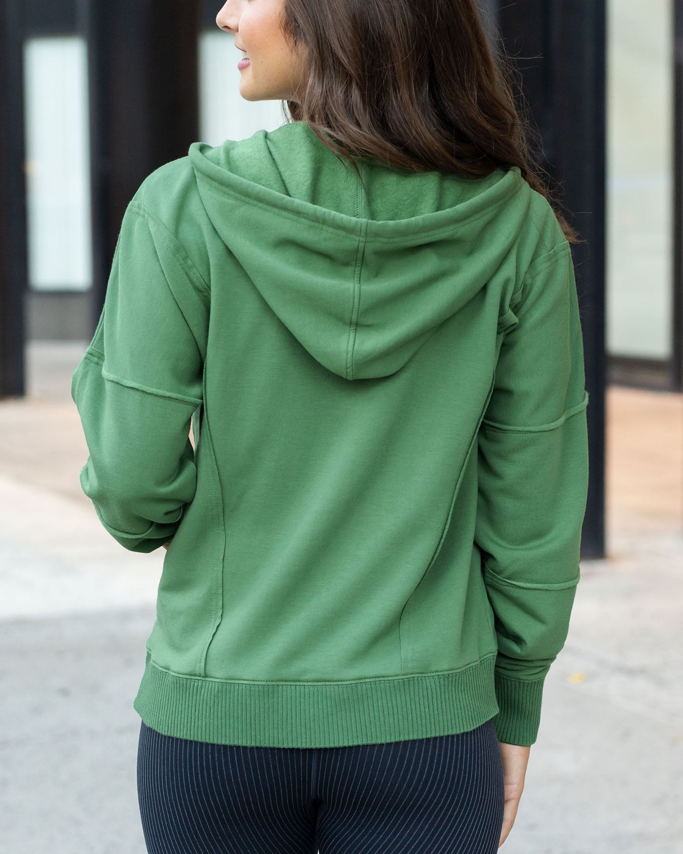 Signature Soft Hedge Green Zip Up Hoodie