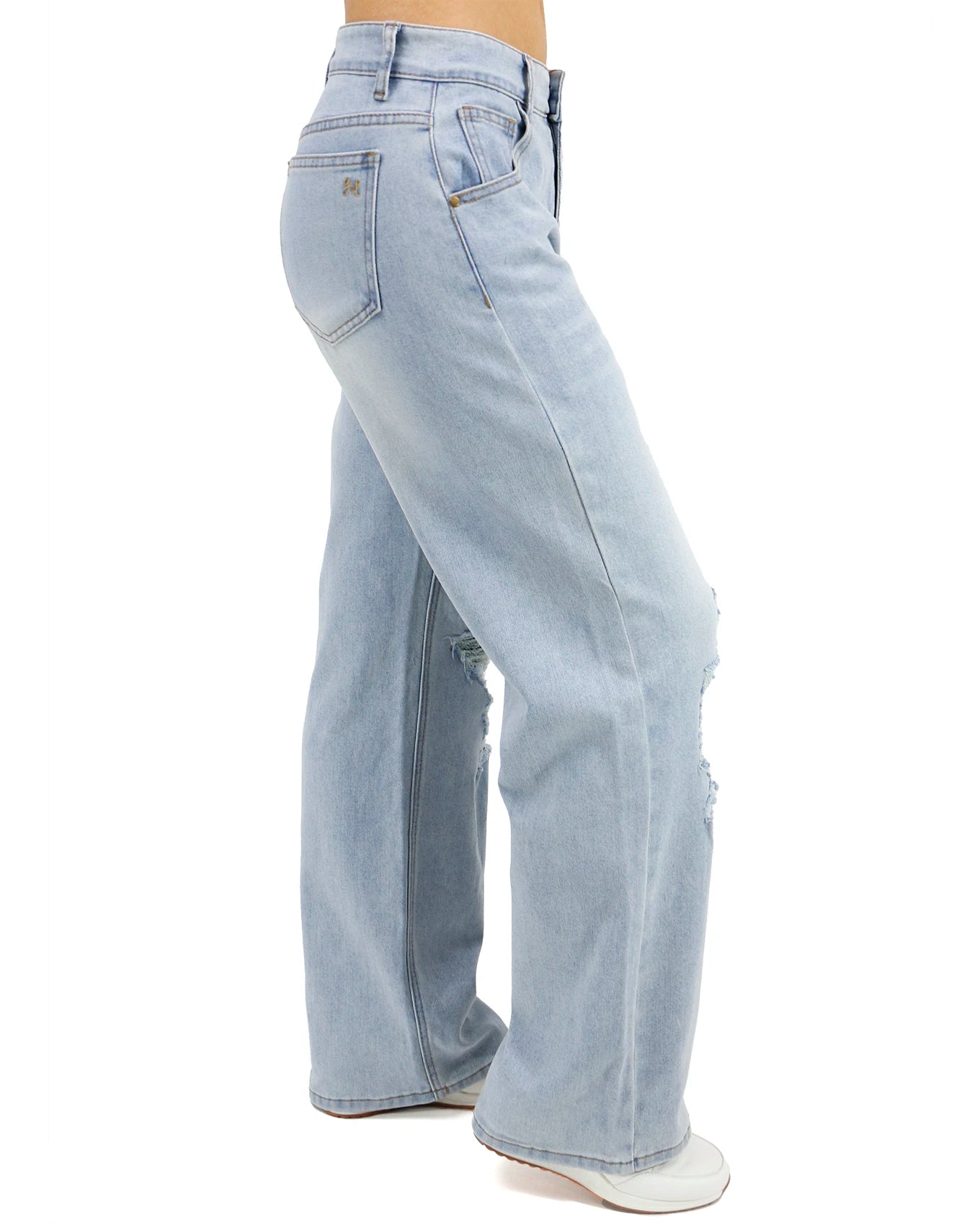 high rise wide leg jeans