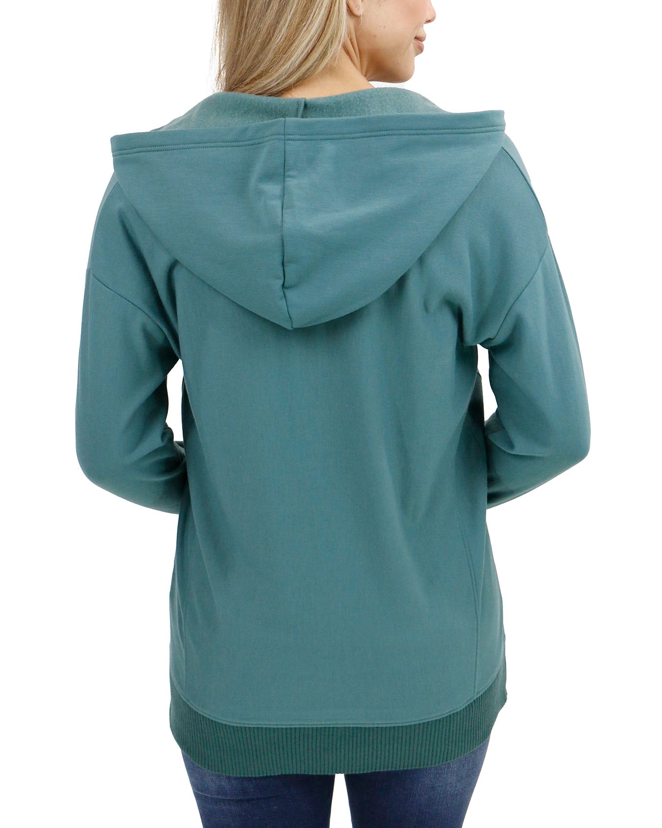 Tunic best sale hoodie zip