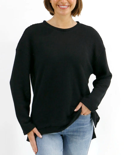 women's black sweater