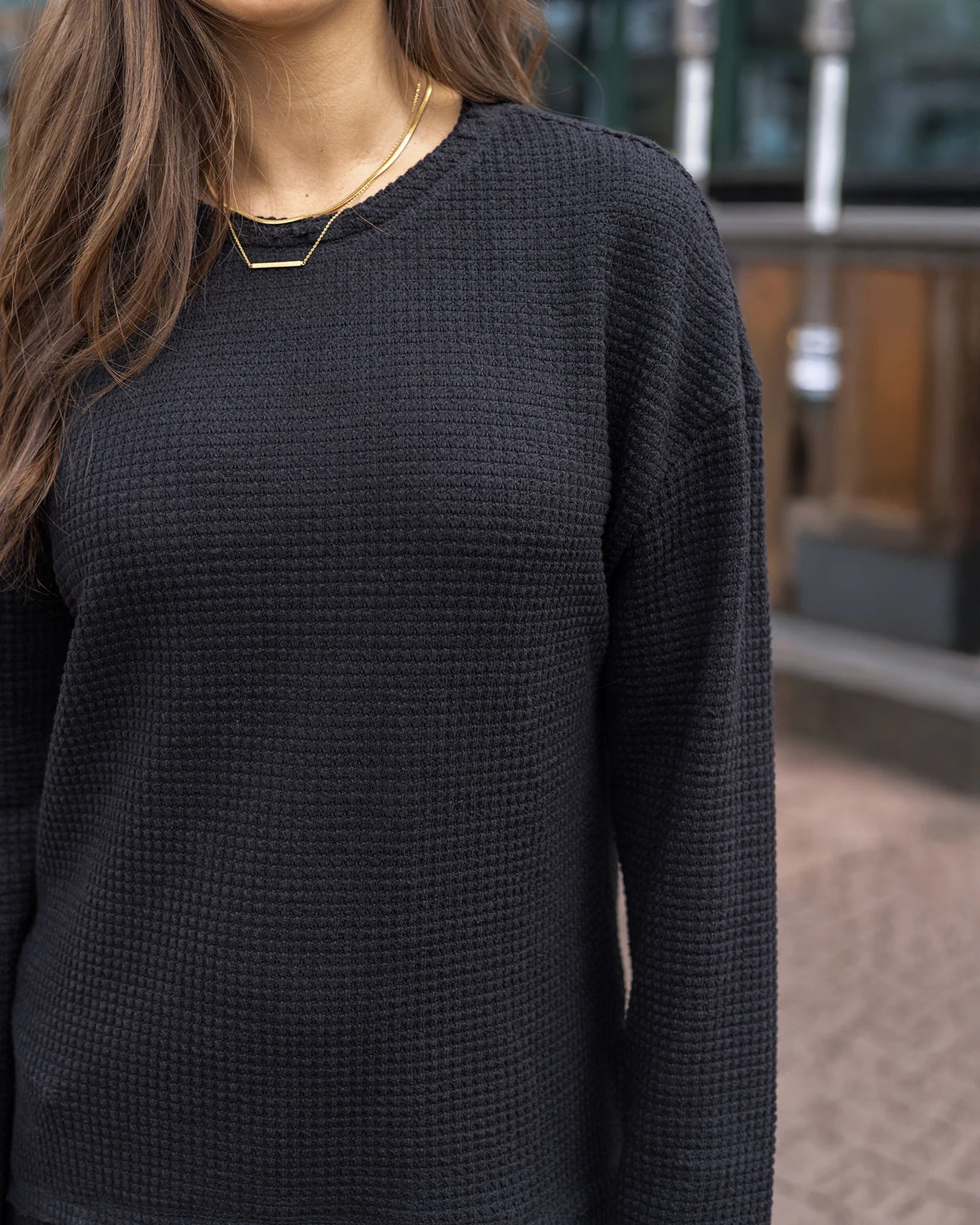 black sweater women