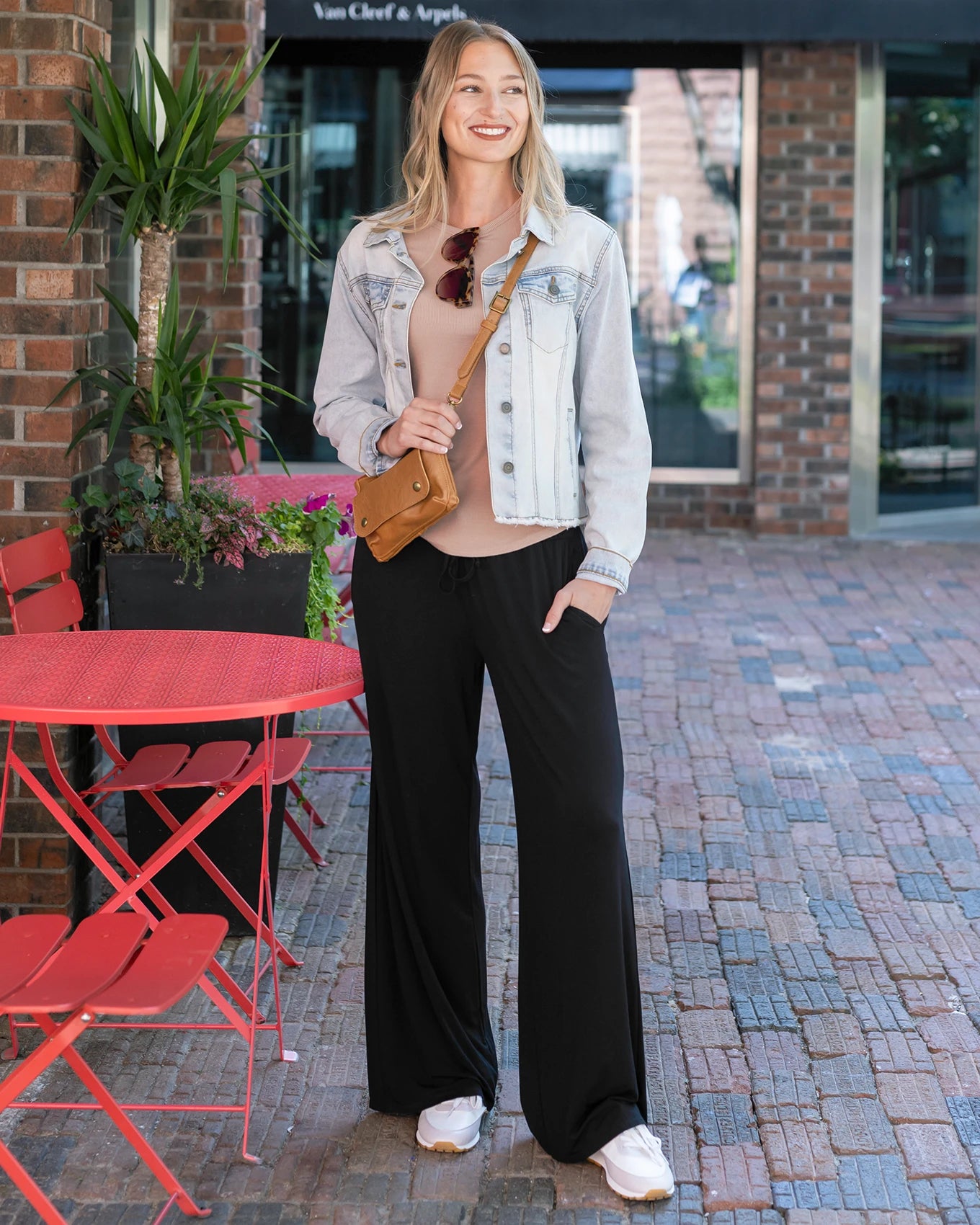 Essential Ribbed Nude Long Sleeve Tee