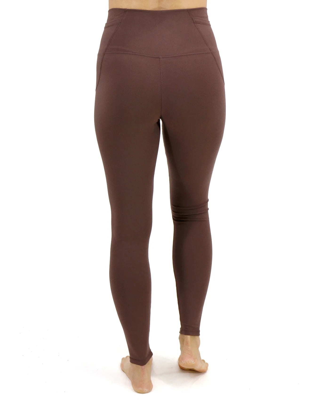 Soft Stretch Dark Brown High Waisted Leggings