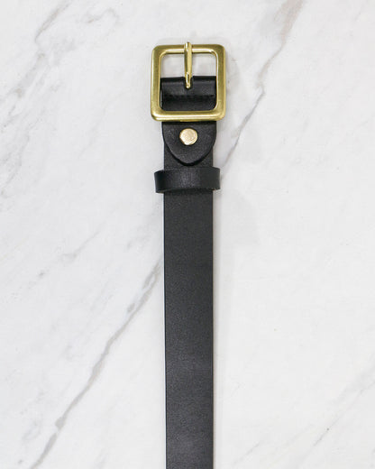 black belt with gold buckle