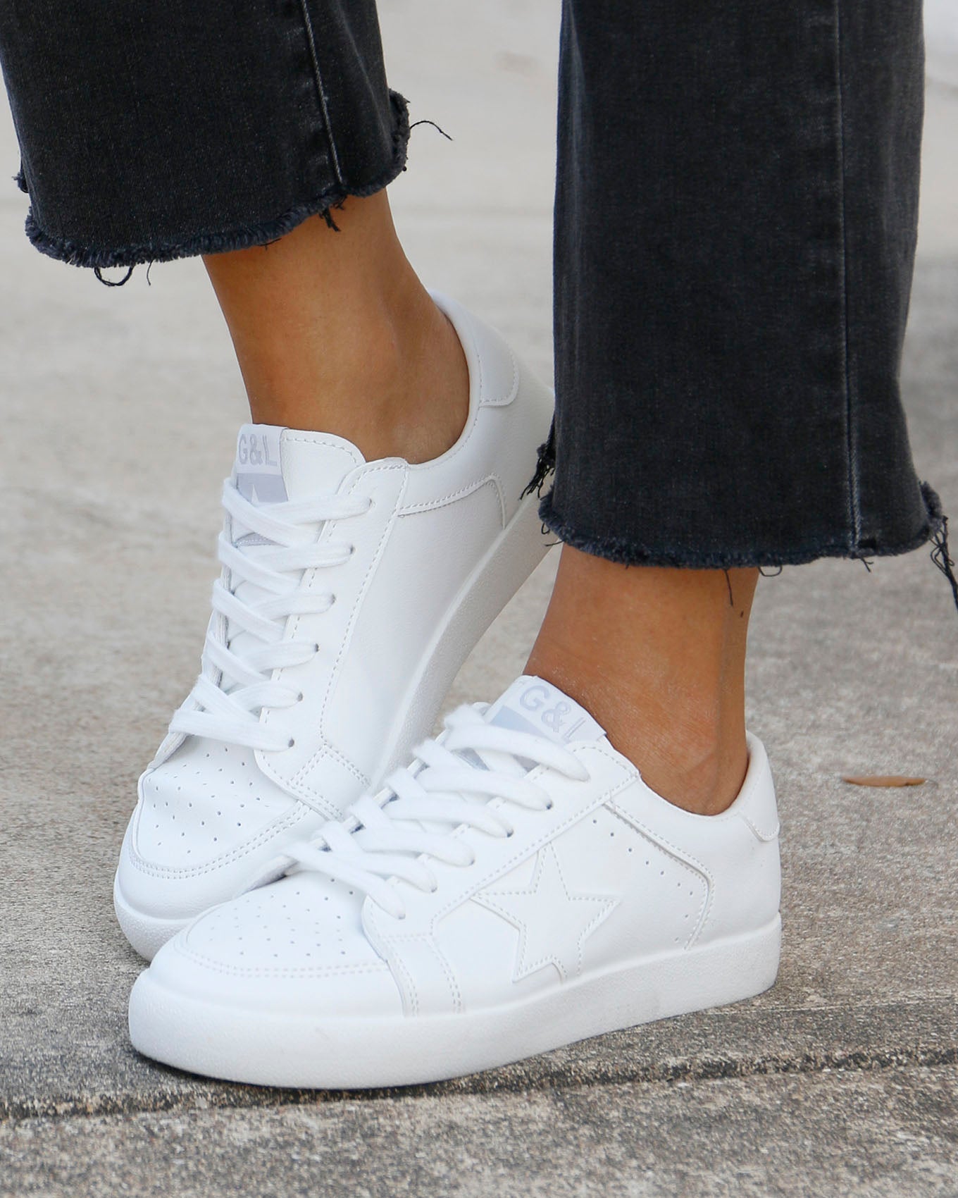 White Star Sneakers - Grace and Lace