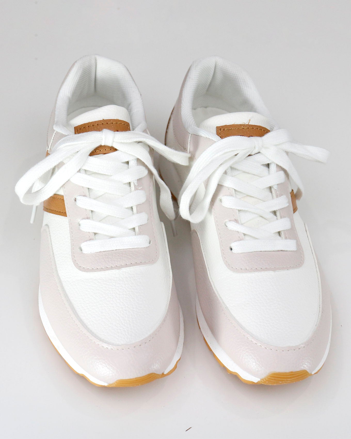 Sneakers - Grace Lace and Street Tan/Nude