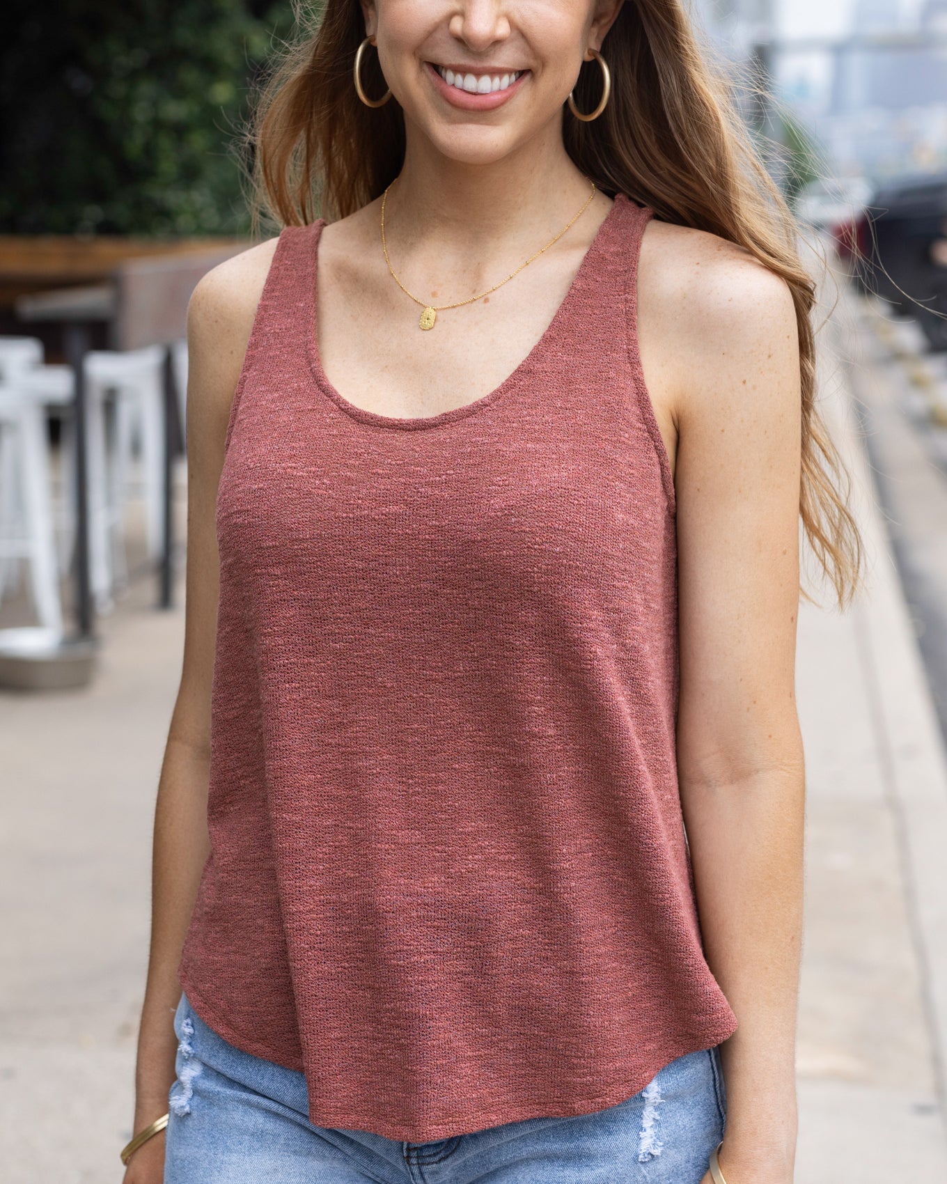 Knit tank top