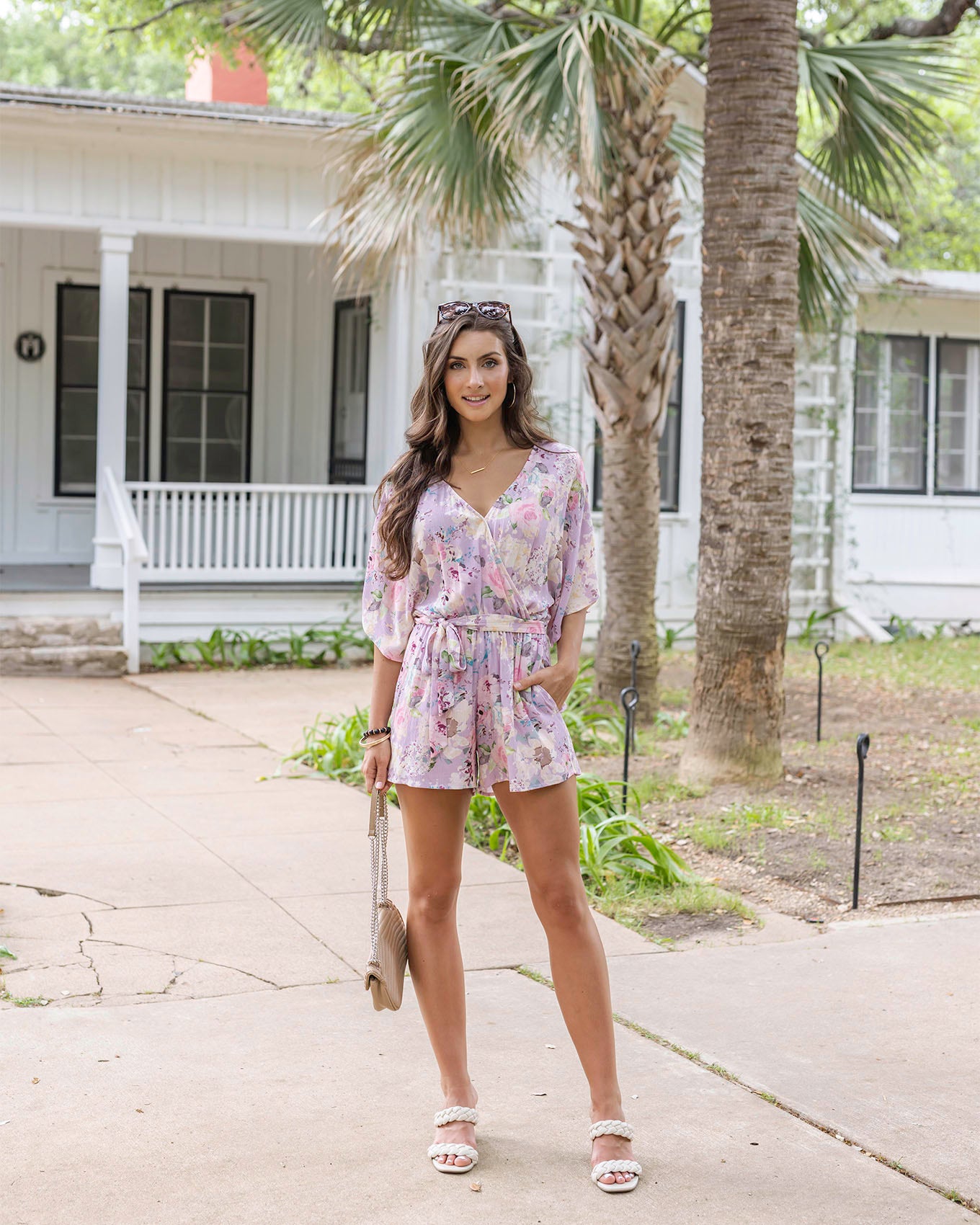 Sweetest Floral Romper Grace and Lace