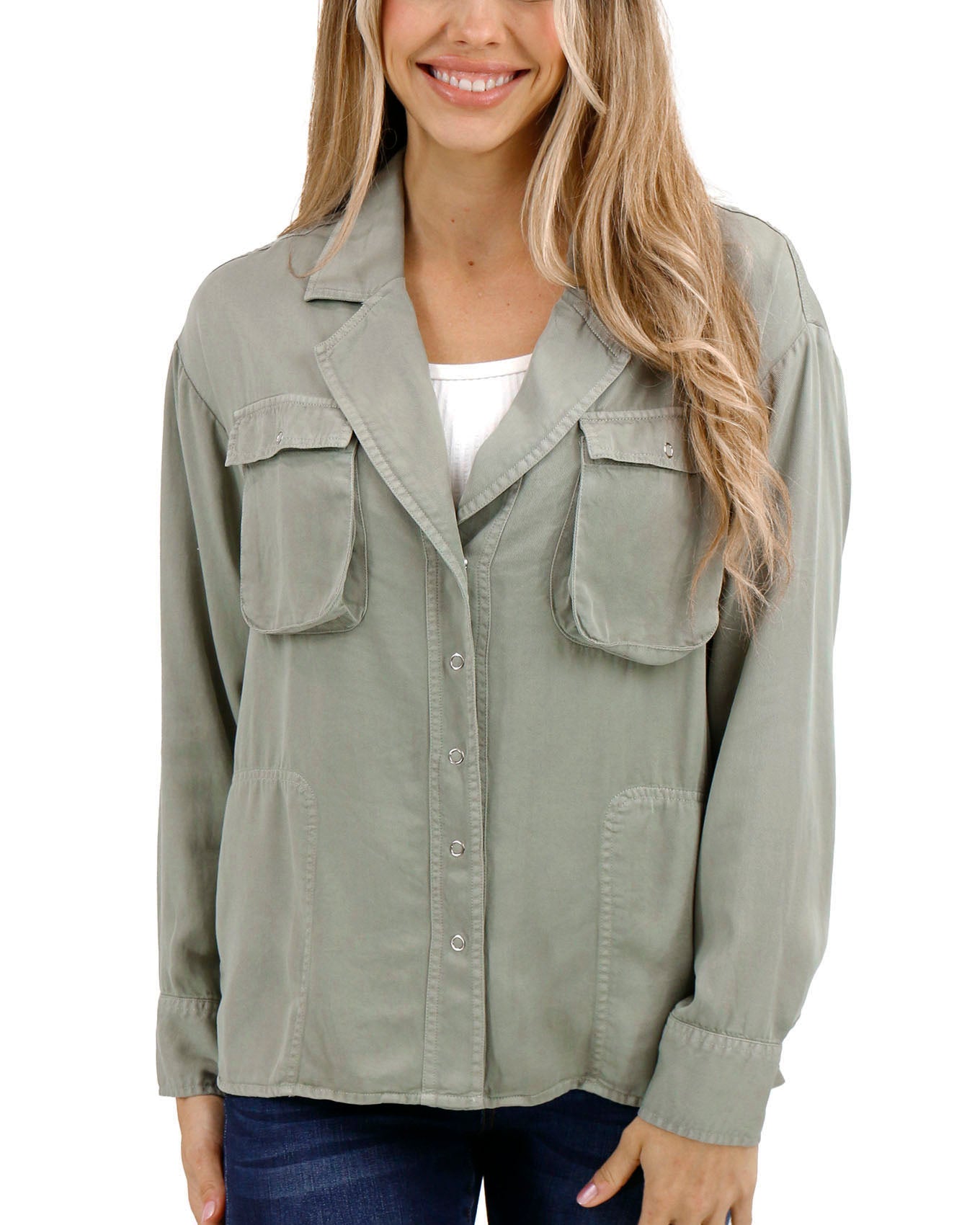 Women's utility shirt on sale jacket