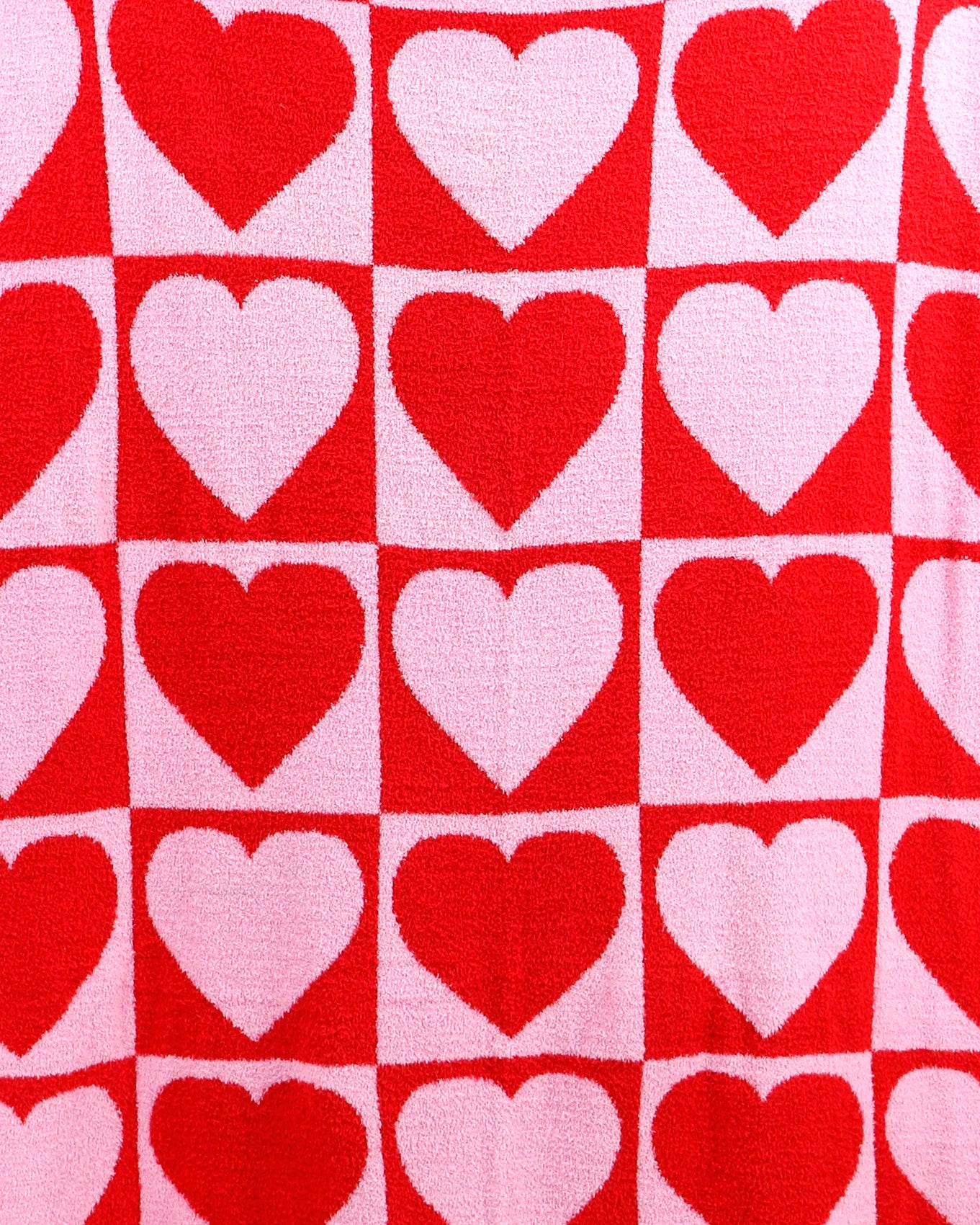 heart throw blanket