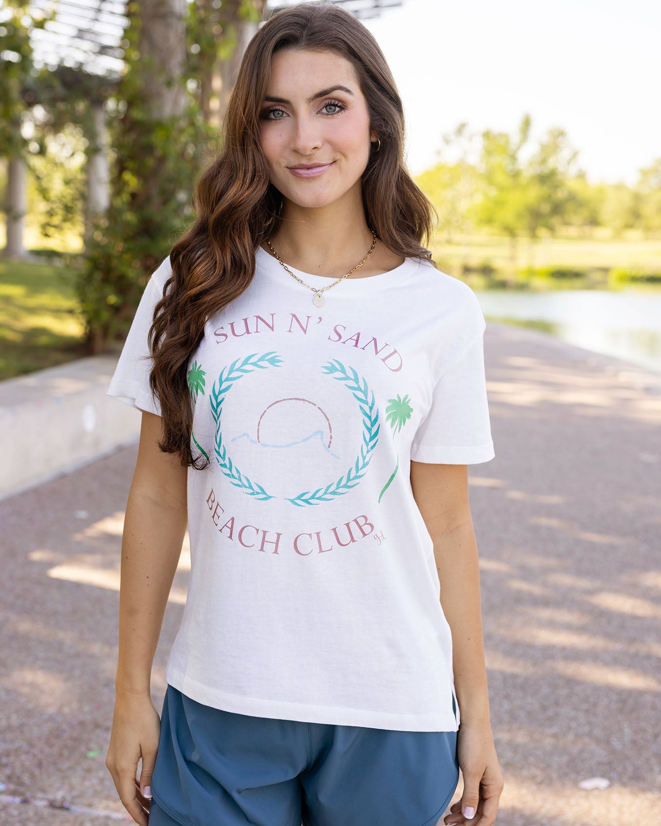 Vintage Fit Any Day Graphic Tee - Beach Club - FINAL SALE - Grace