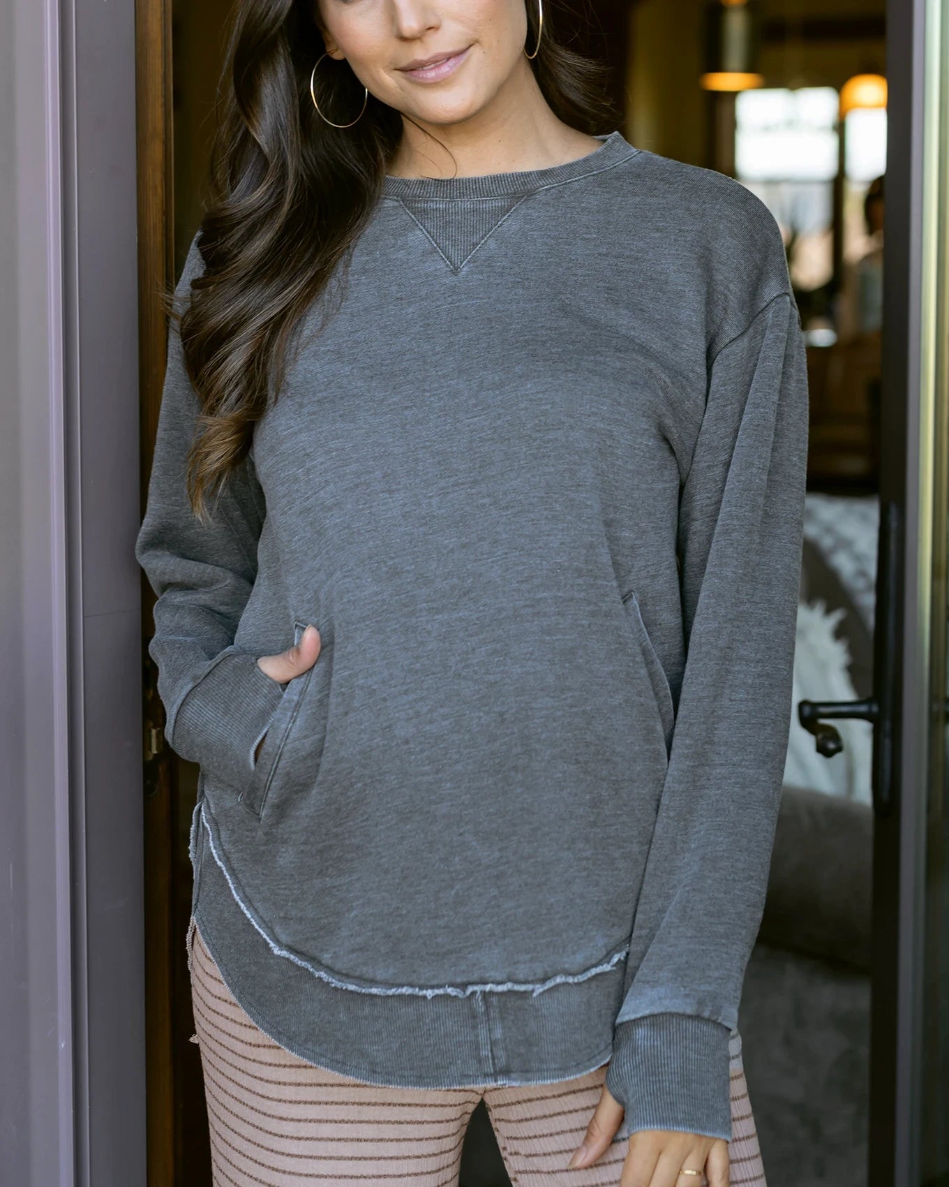 Grey sweatshirt