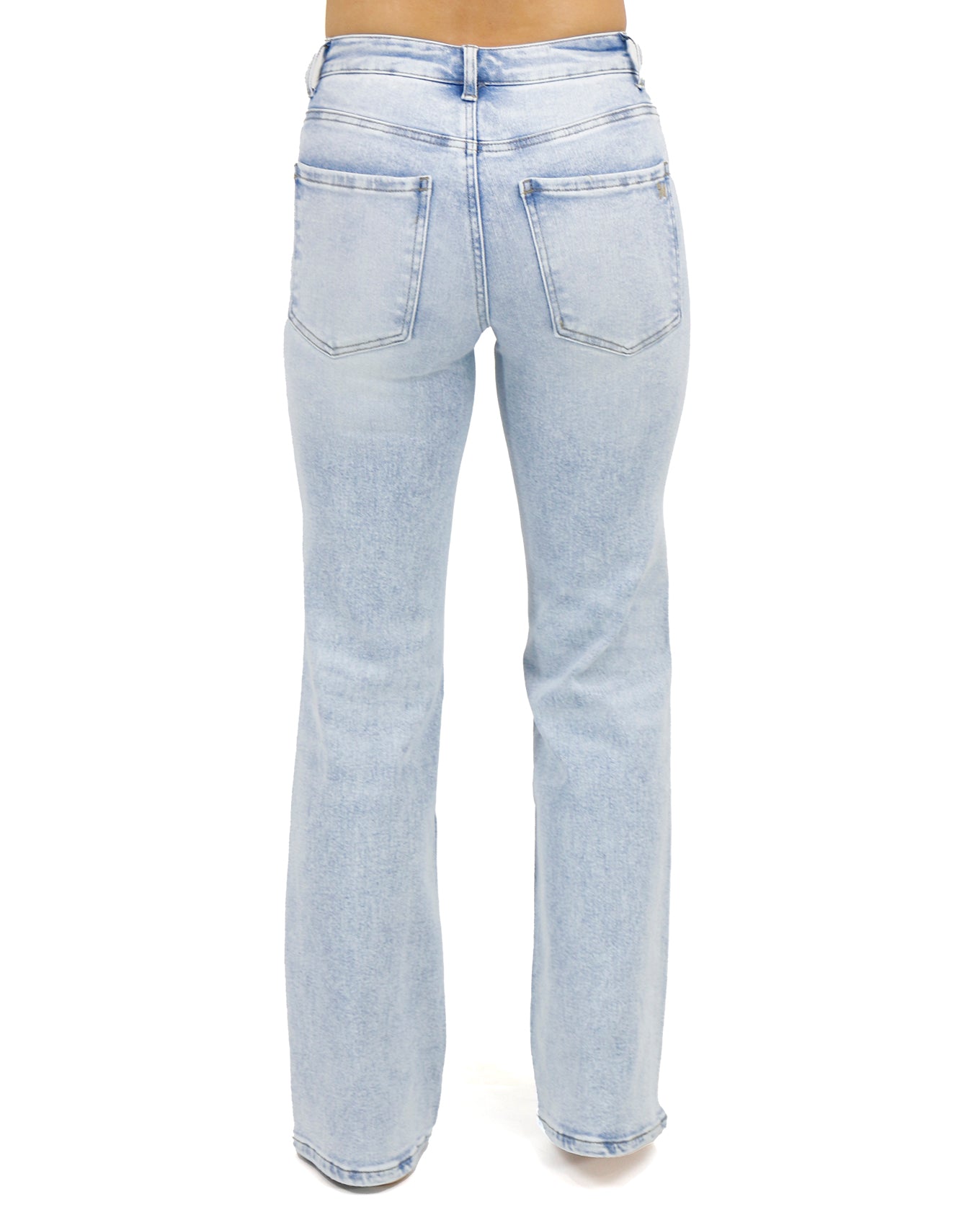 Denim & Co. Regular Comfy Knit Denim Straight Leg Pocket Jeans 