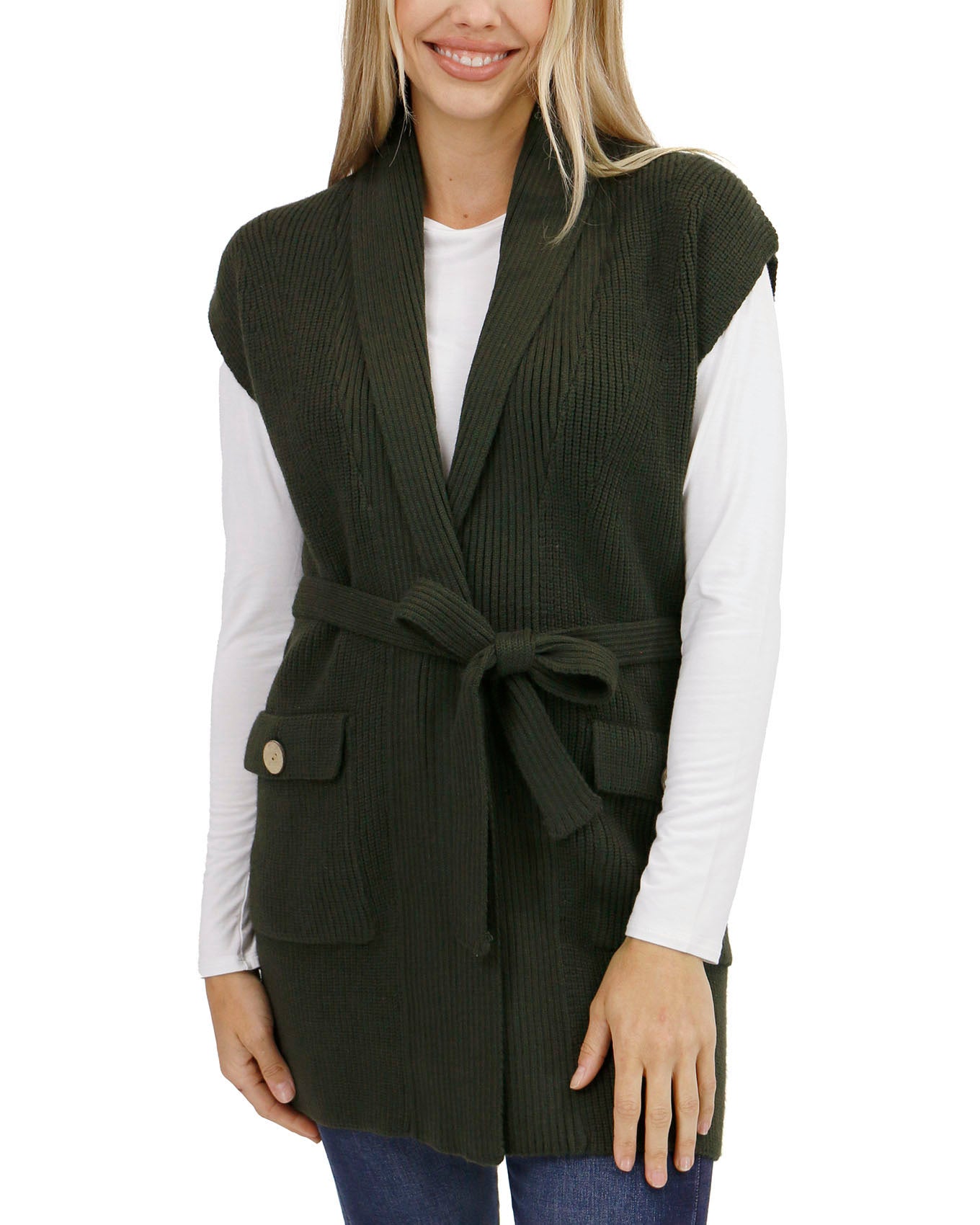 Vest long outlet cardigan