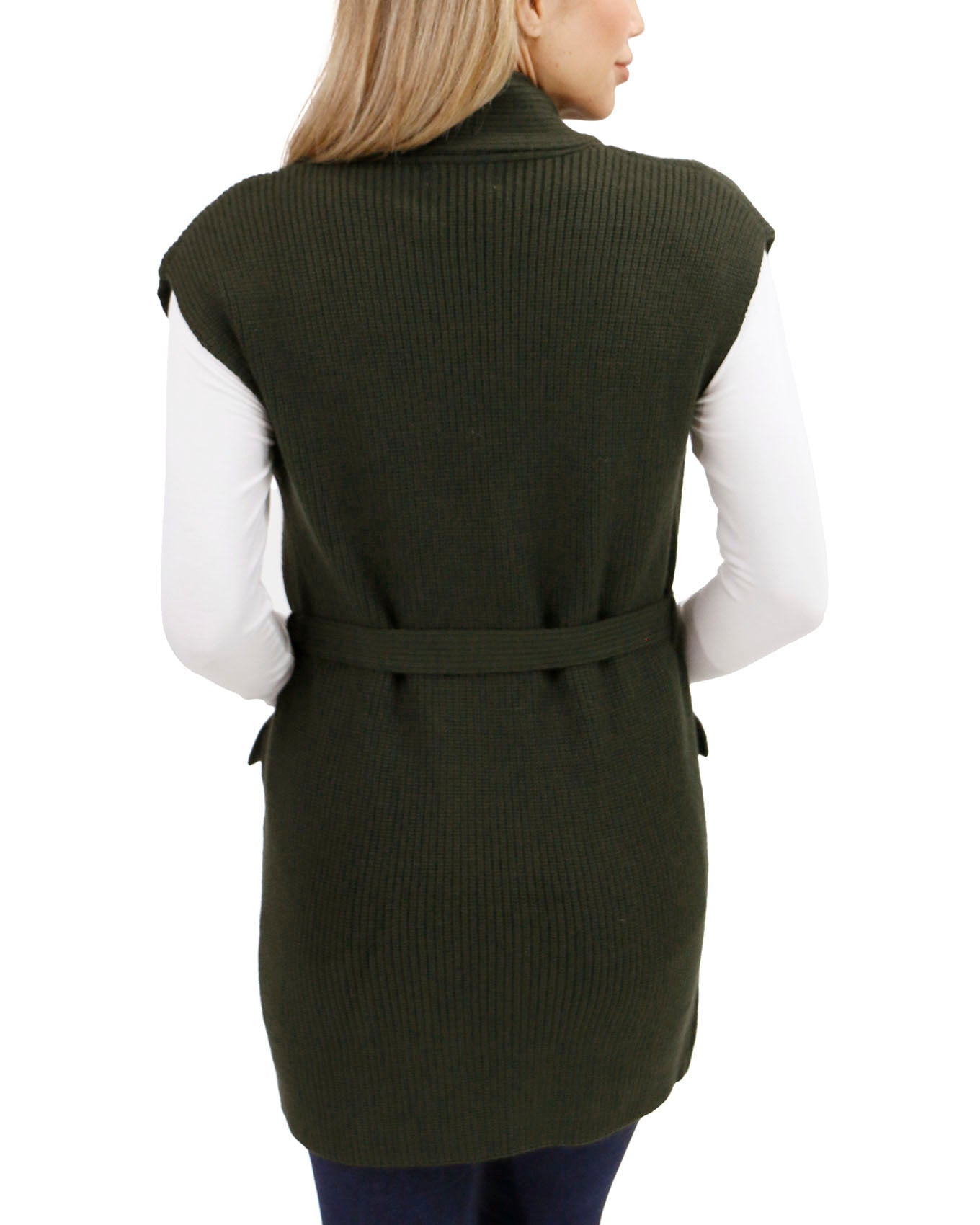 Winter Knit Forest Night Long Sweater Vest FINAL SALE Grace and Lace