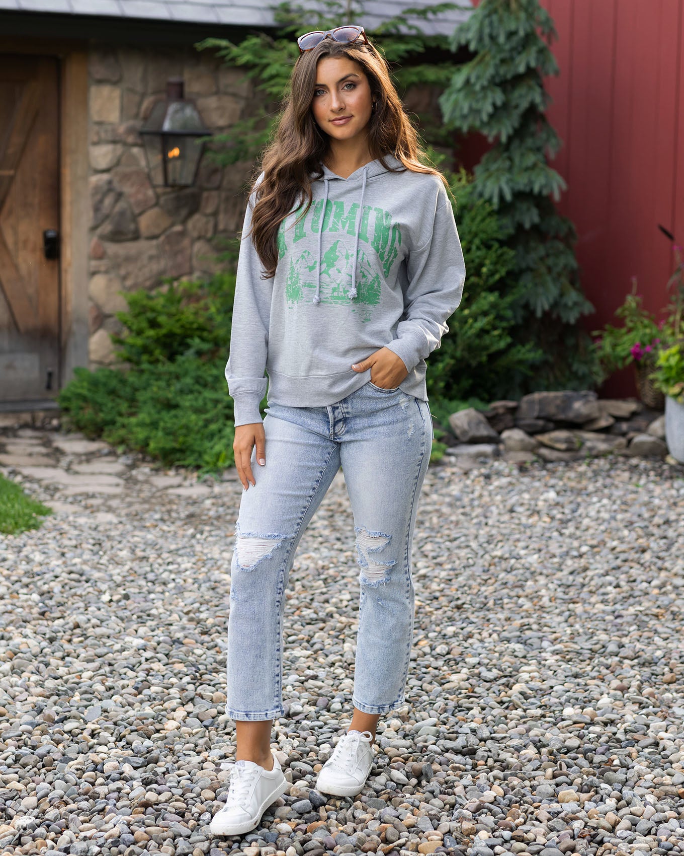 Wyoming Graphic Hoodie FINAL SALE Grace and Lace