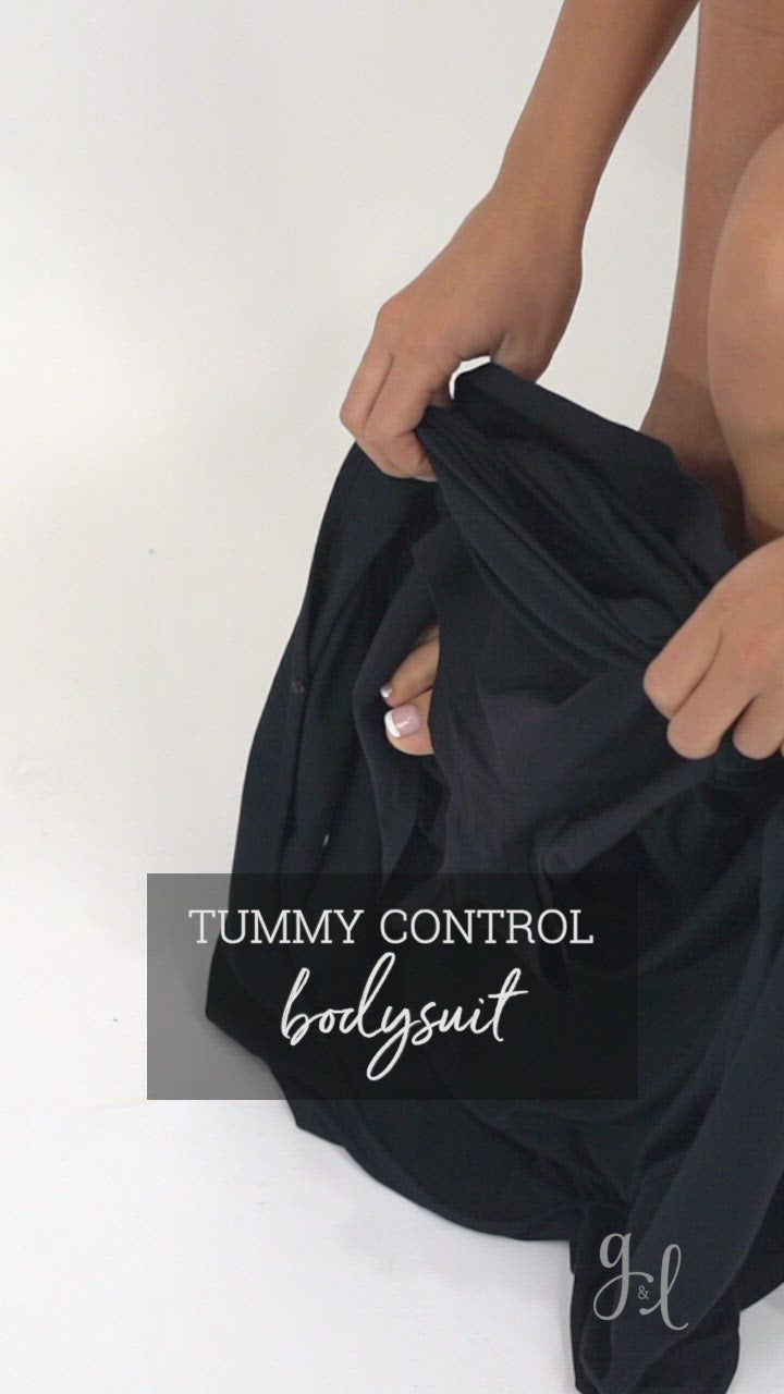 Bodysuit with tummy discount control