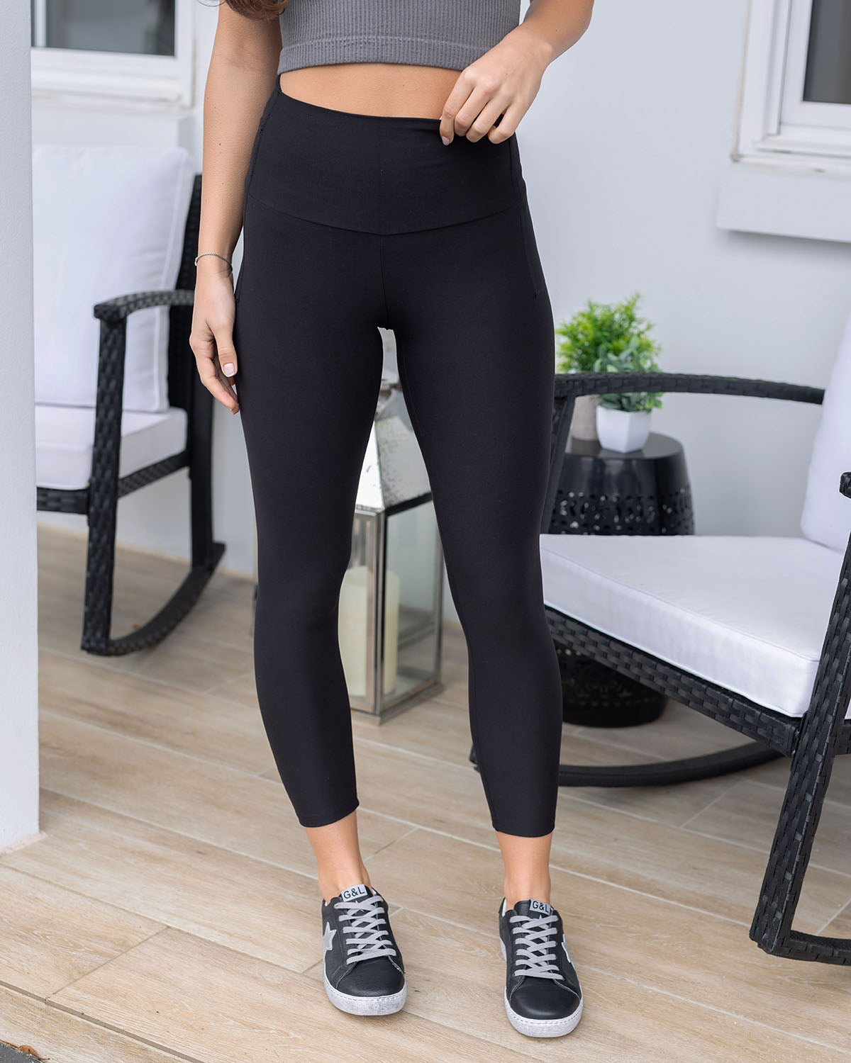 Cropped on sale yoga pants