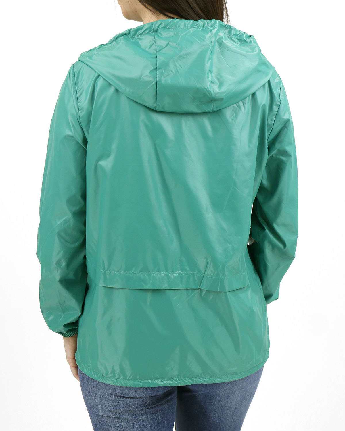 Packable Rain Jacket in Aquamarine - Grace and Lace