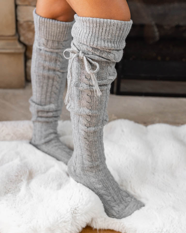 Cable Knit Tights Set of Two Multi