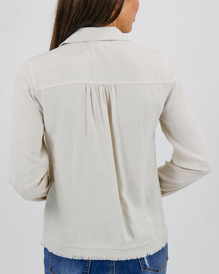 Linen Safari Jacket in Natural - Grace and Lace