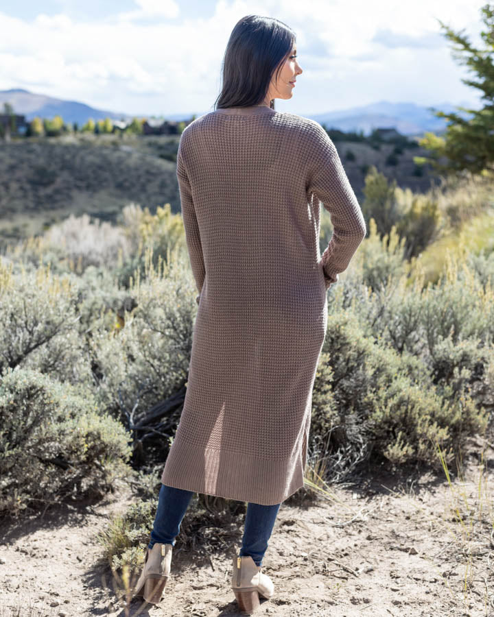 Waffle Duster in Taupe - FINAL SALE
